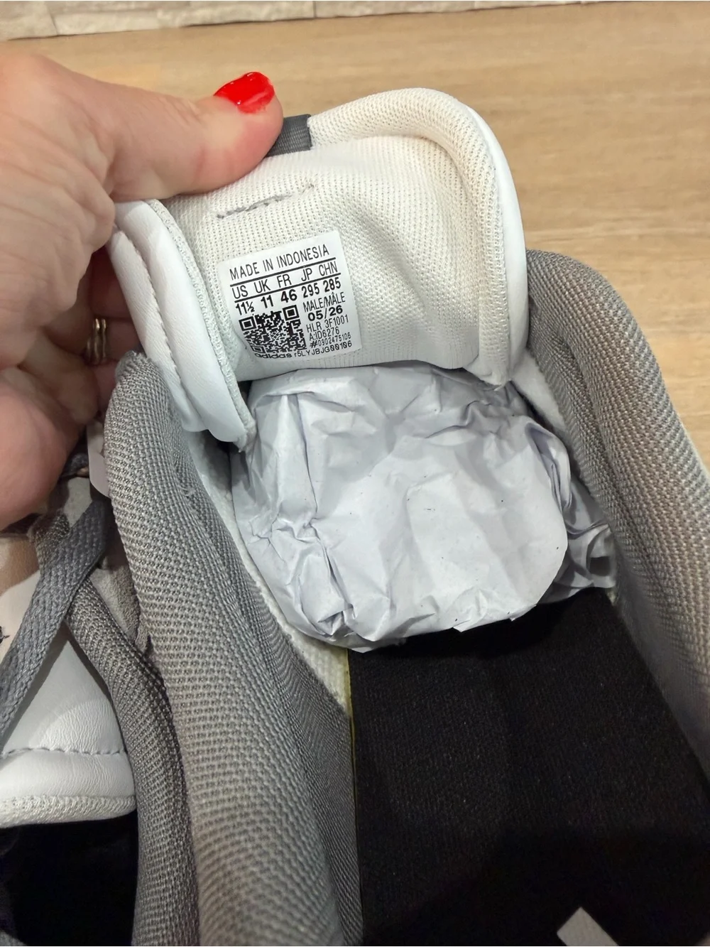 adidas men’s Gray and White Suede Low-Top Sneakers